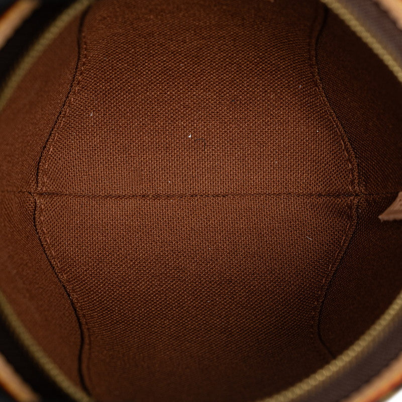 Louis Vuitton Monogram Mini Ellipse Handbag M51129 Brown PVC Leather  Louis Vuitton