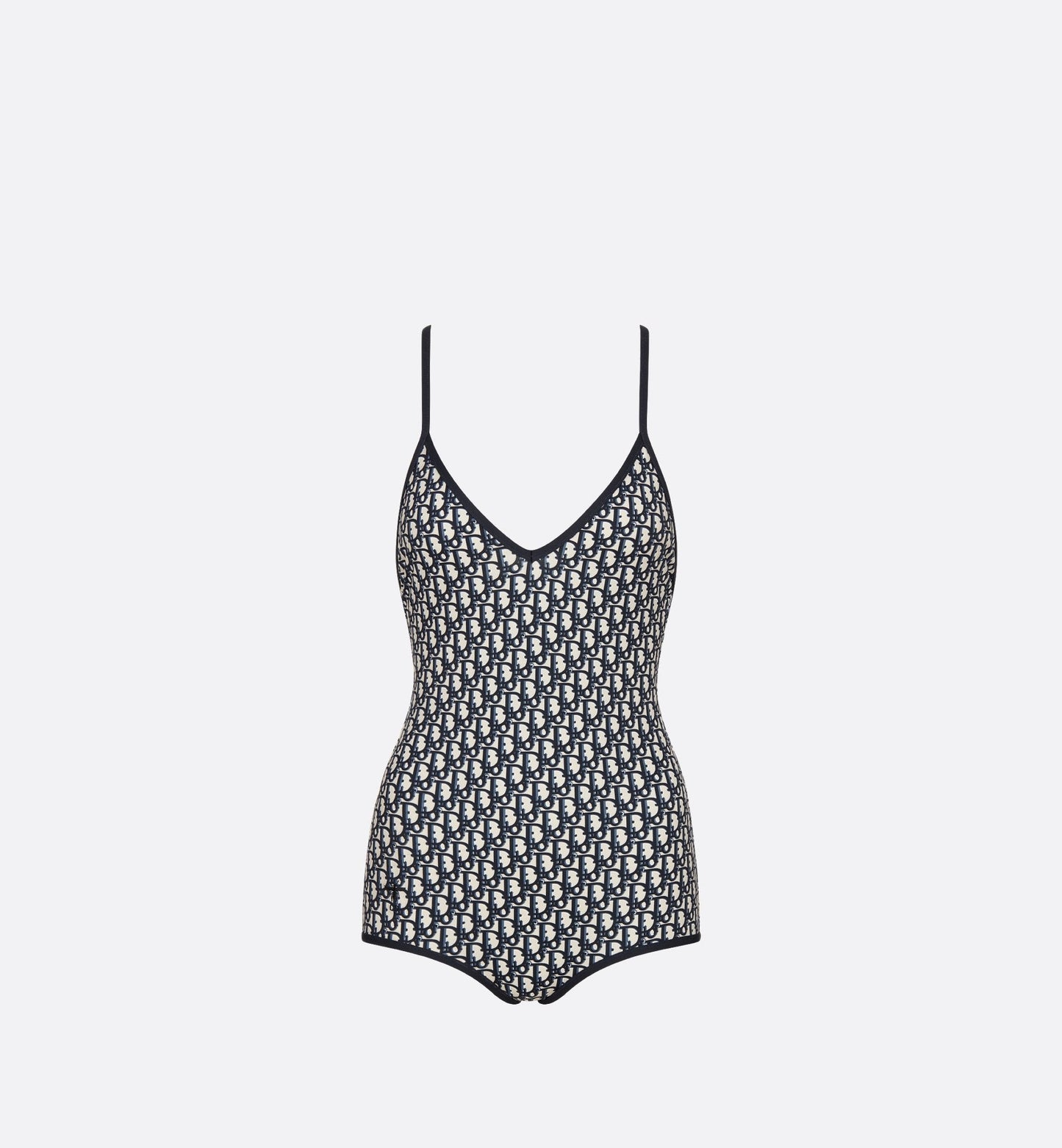 One Piece Swimsuit Blue Luxury DiorOblique Technical Fabric