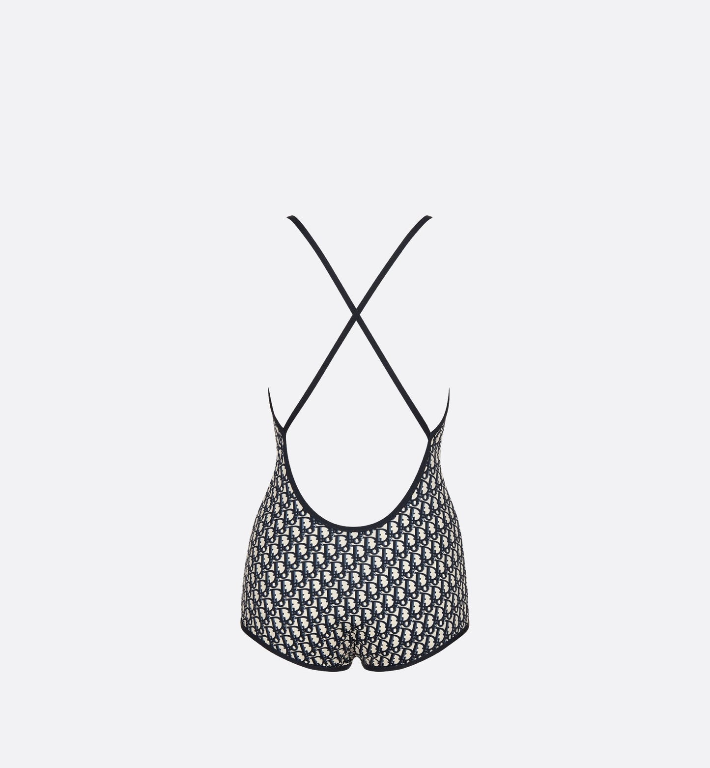 One Piece Swimsuit Blue Luxury DiorOblique Technical Fabric