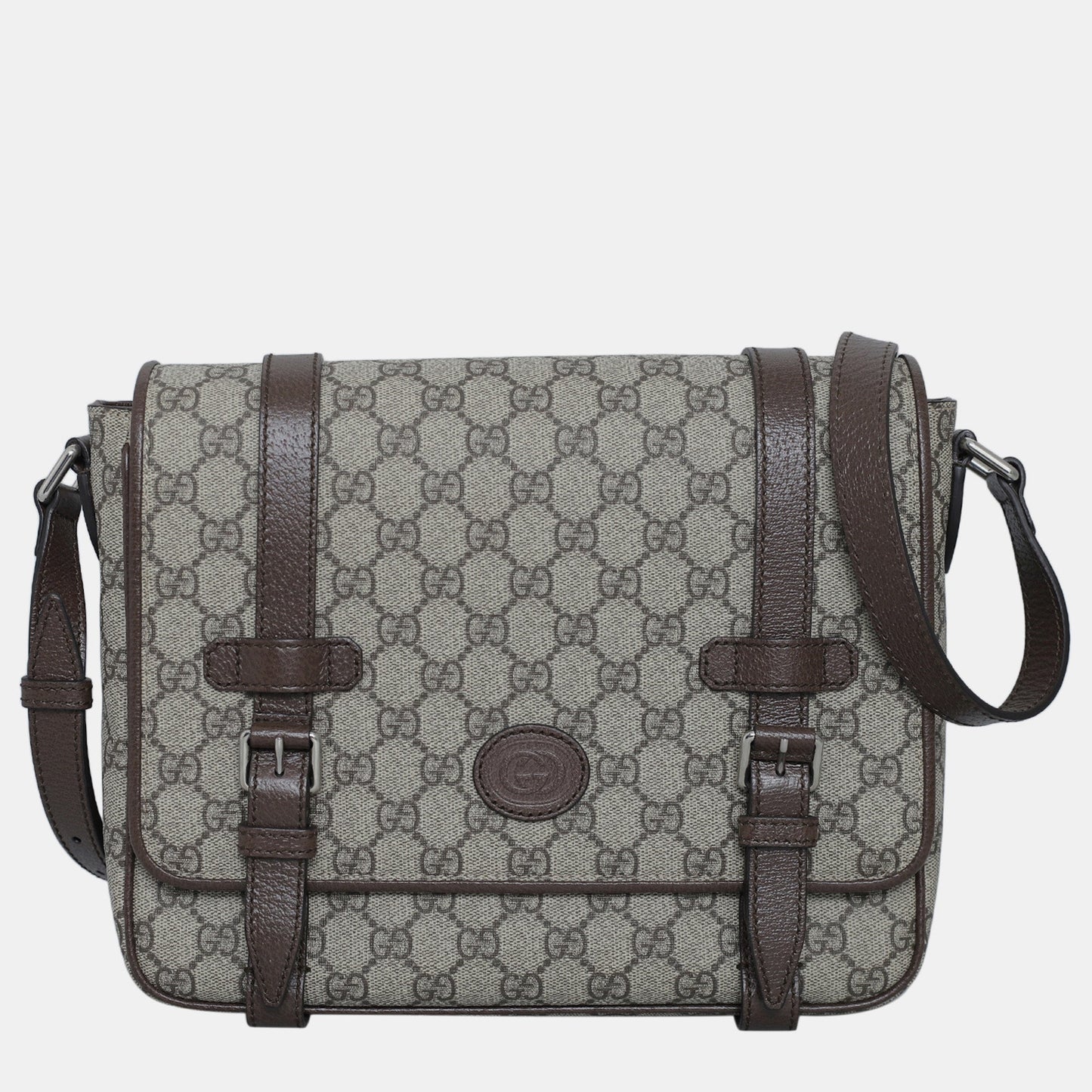 Luxury Gucci Trending 2025 Brown GG Supreme Messenger Bag