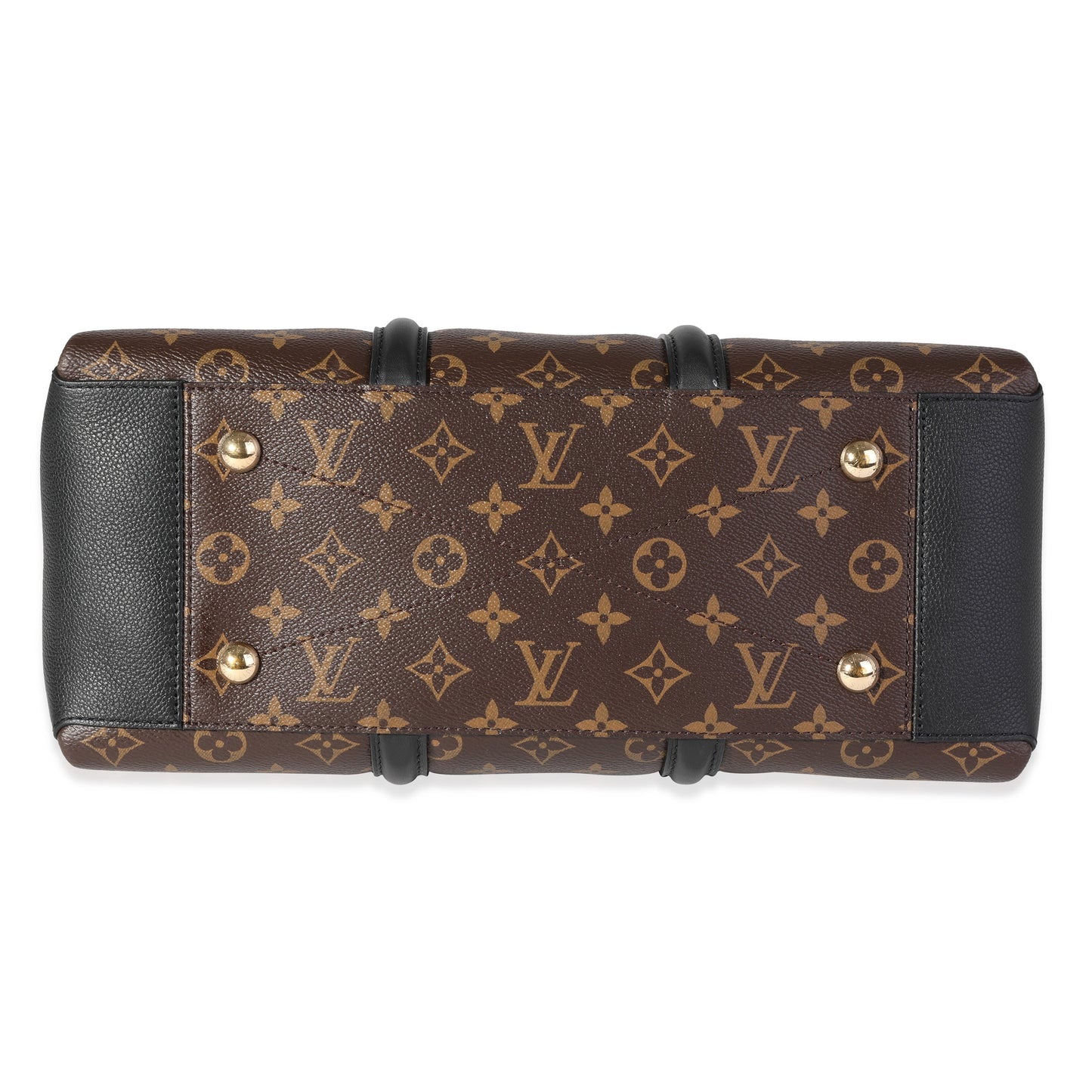 Louis Vuitton Louis Vuitton Monogram Canvas & Black Leather Soufflot MM