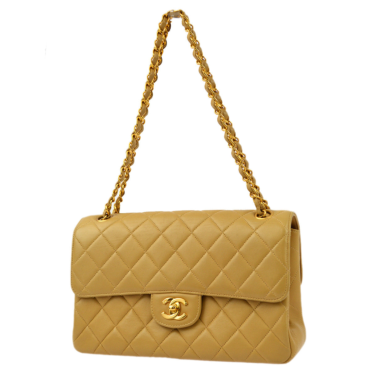 Chanel 1996-1997 Lambskin Medium Double Sided Classic Flap Shoulder Bag