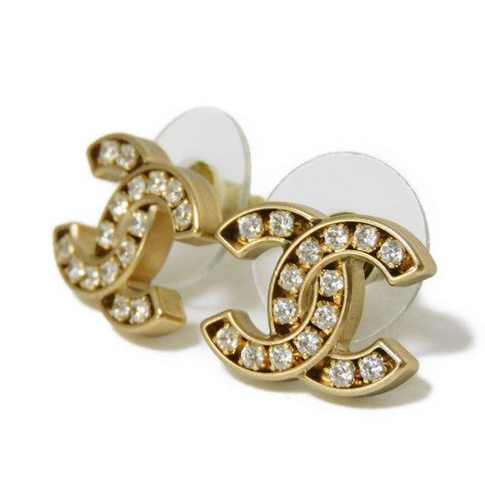 Chanel Crystal Coco Mark Earrings