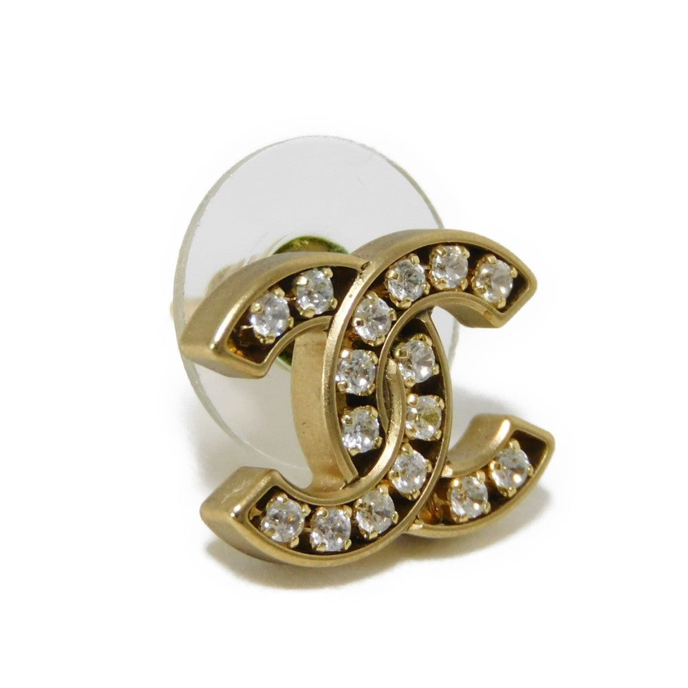 Chanel Crystal Coco Mark Earrings