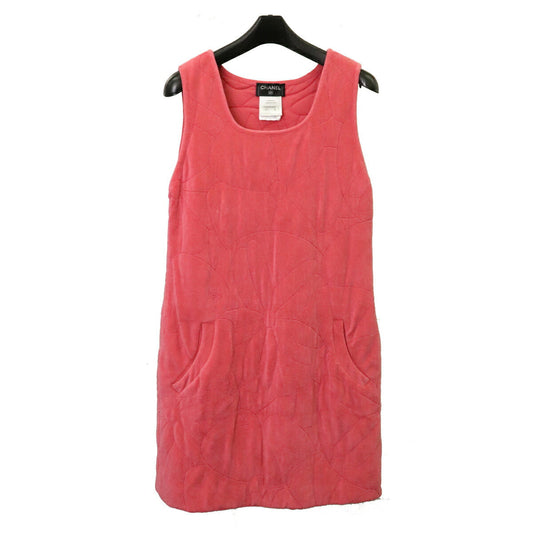 Chanel Camellia Coco Mark Dress Pink