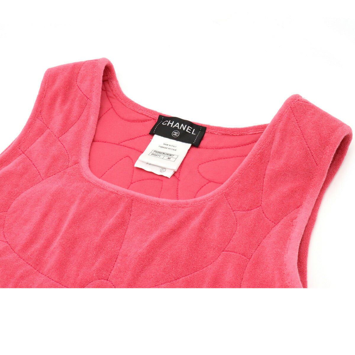 Chanel Camellia Coco Mark Dress Pink