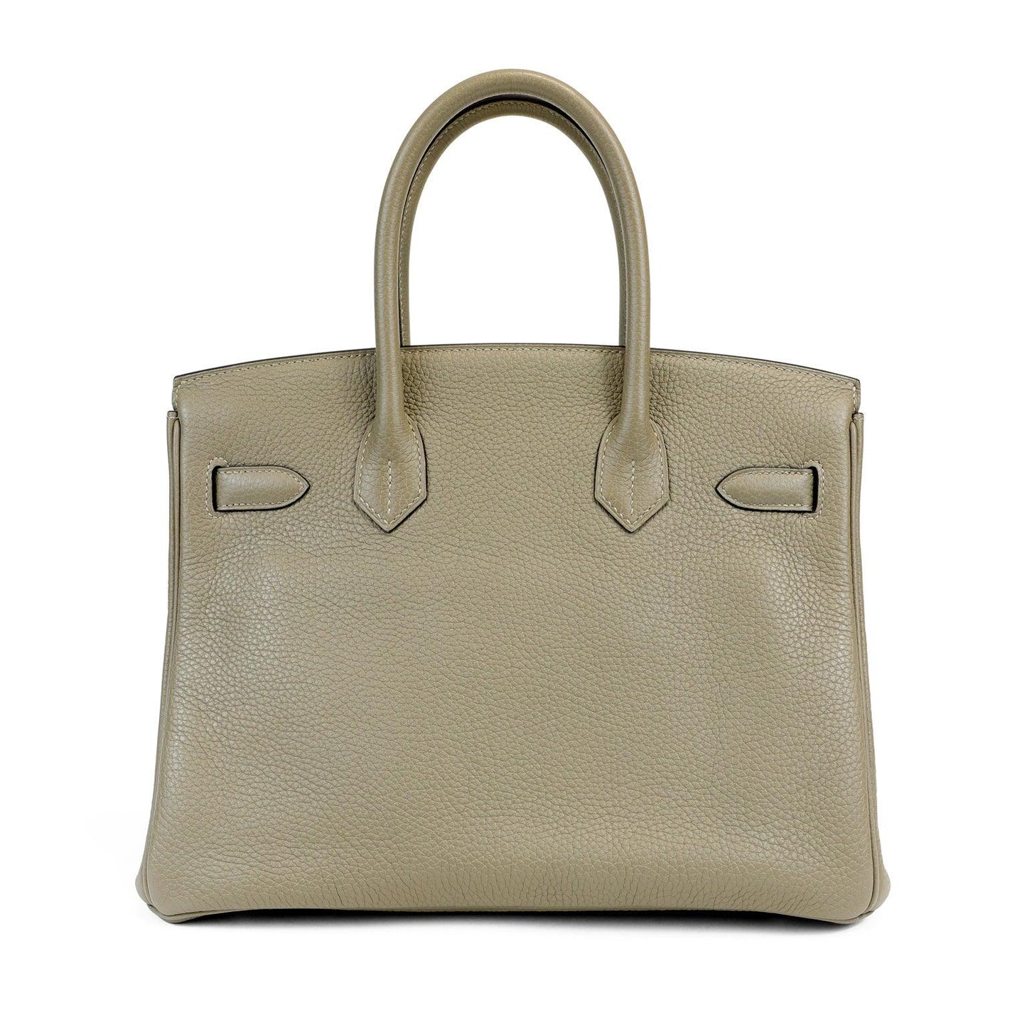 Luxury Hermes 30cm Sage Togo Leather w/ Palladium Hardware