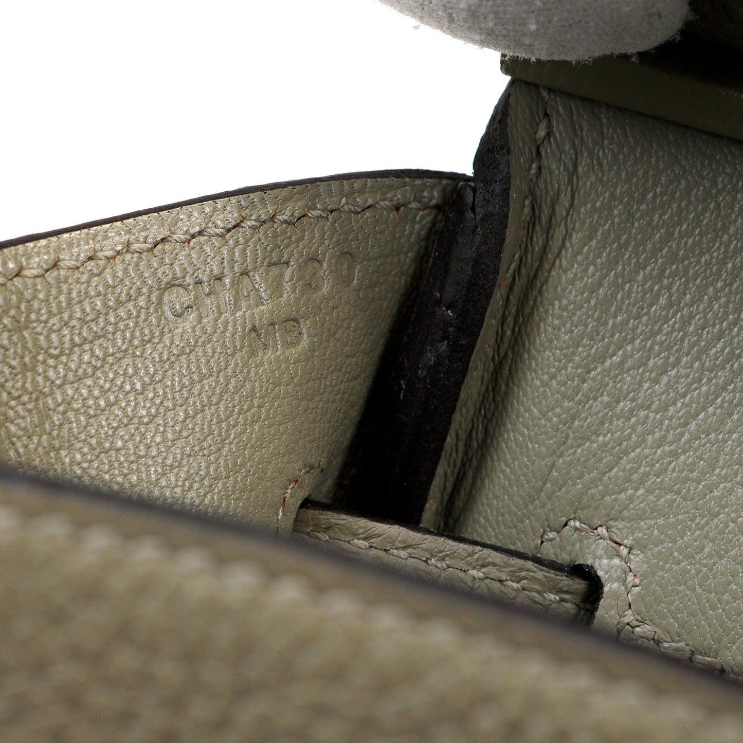 Luxury Hermes 30cm Sage Togo Leather w/ Palladium Hardware