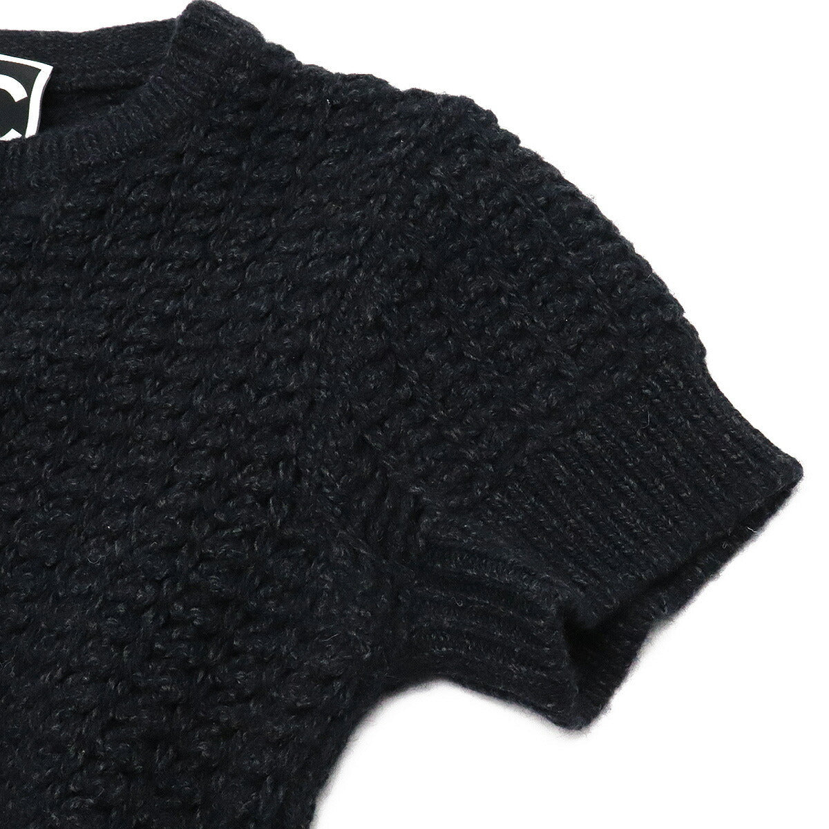 Chanel Coco Mark Knit Dress Navy #38