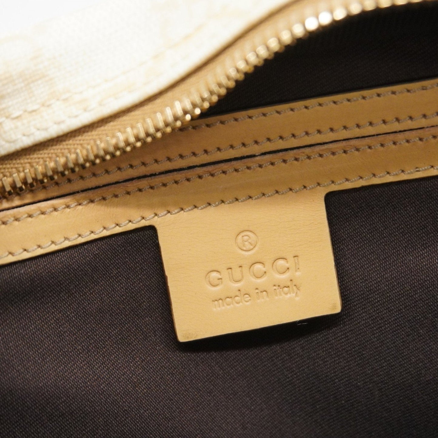 Gucci  ivory Pvc Shoulder Bag