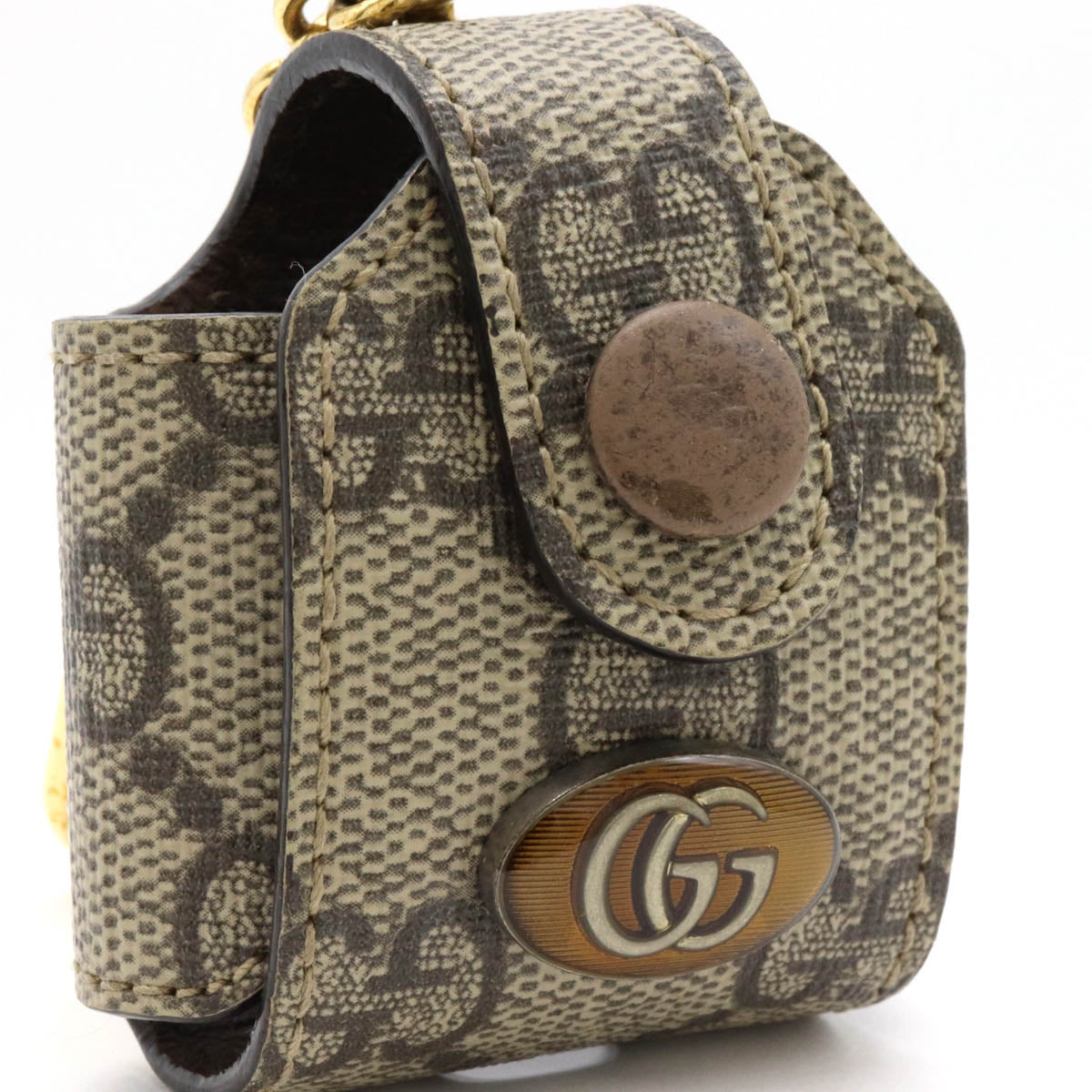 Luxury Gucci Trending 2025 Ophidia GG Supreme AirPods Case Keychain