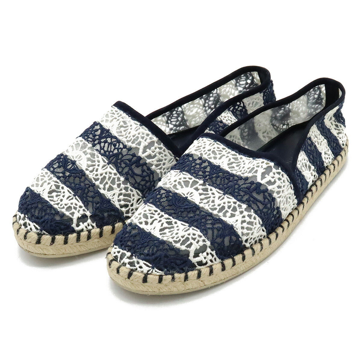 Chanel Espadrilles Lace Mesh Embroidery Shoes