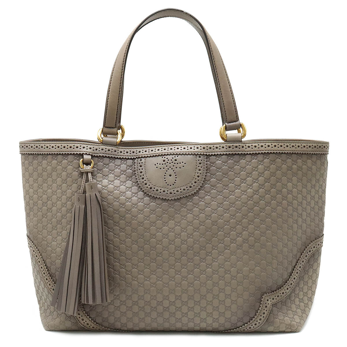 Luxury Gucci Trending 2025 Leather MicroLuxury Gucci Trending 2025ssima Tassel Tote Bag