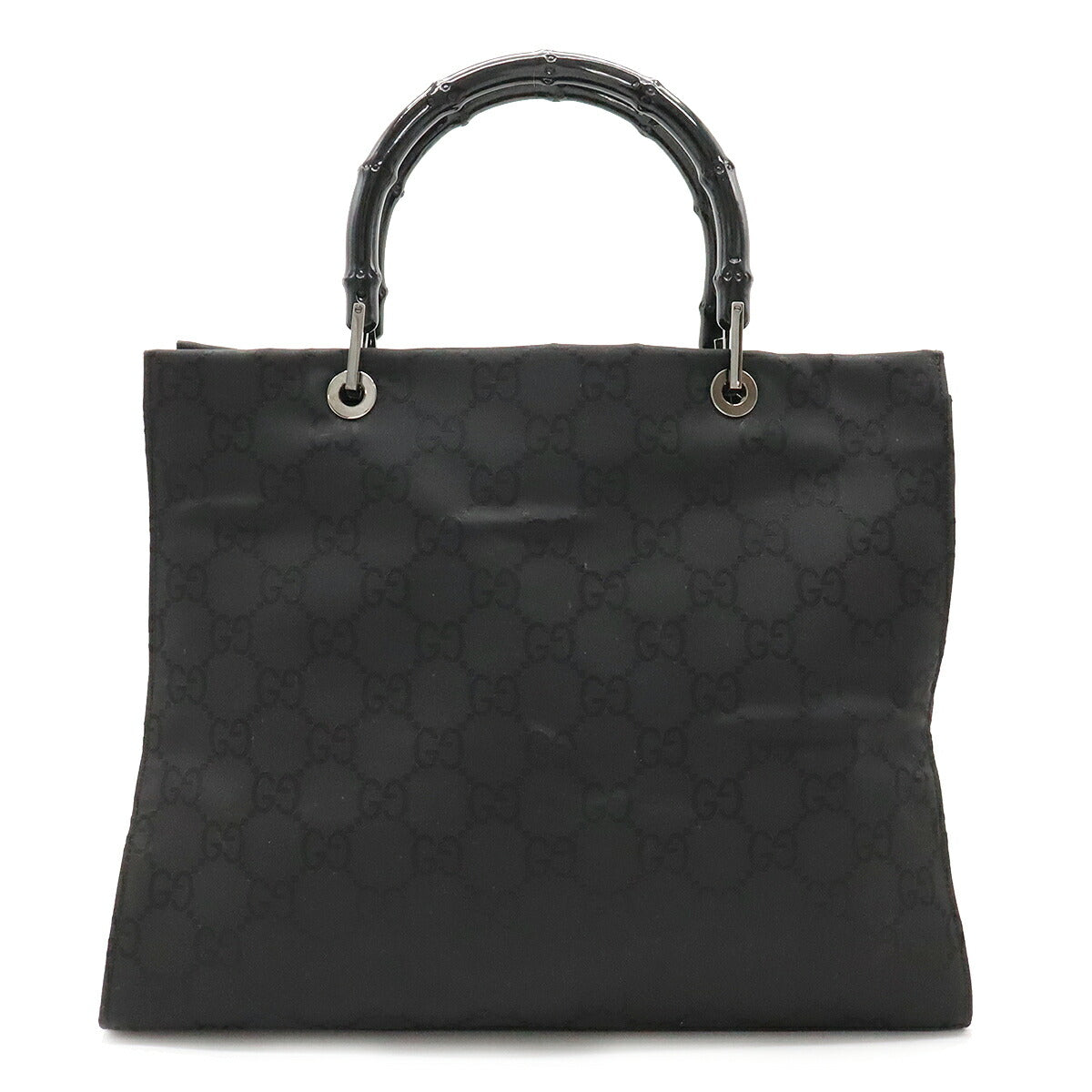 Luxury Gucci Trending 2025 Nylon Bamboo Handbag Black