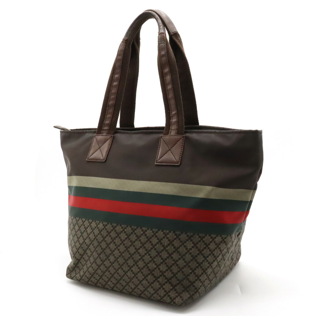 Luxury Gucci Trending 2025 Diamante Nylon Leather Tote Bag