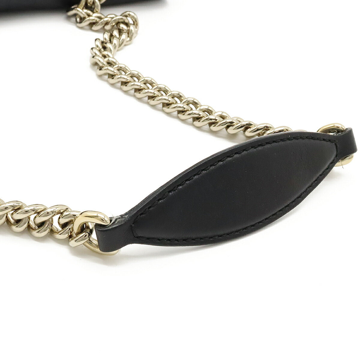 Luxury Gucci Trending 2025 Emily Leather Chain Shoulder Bag Black