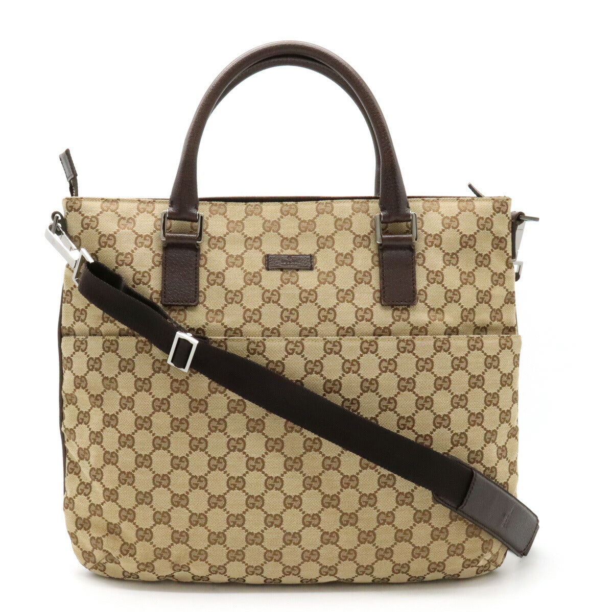 Luxury Gucci Trending 2025 GG Canvas Leather Tote Bag 2WAY