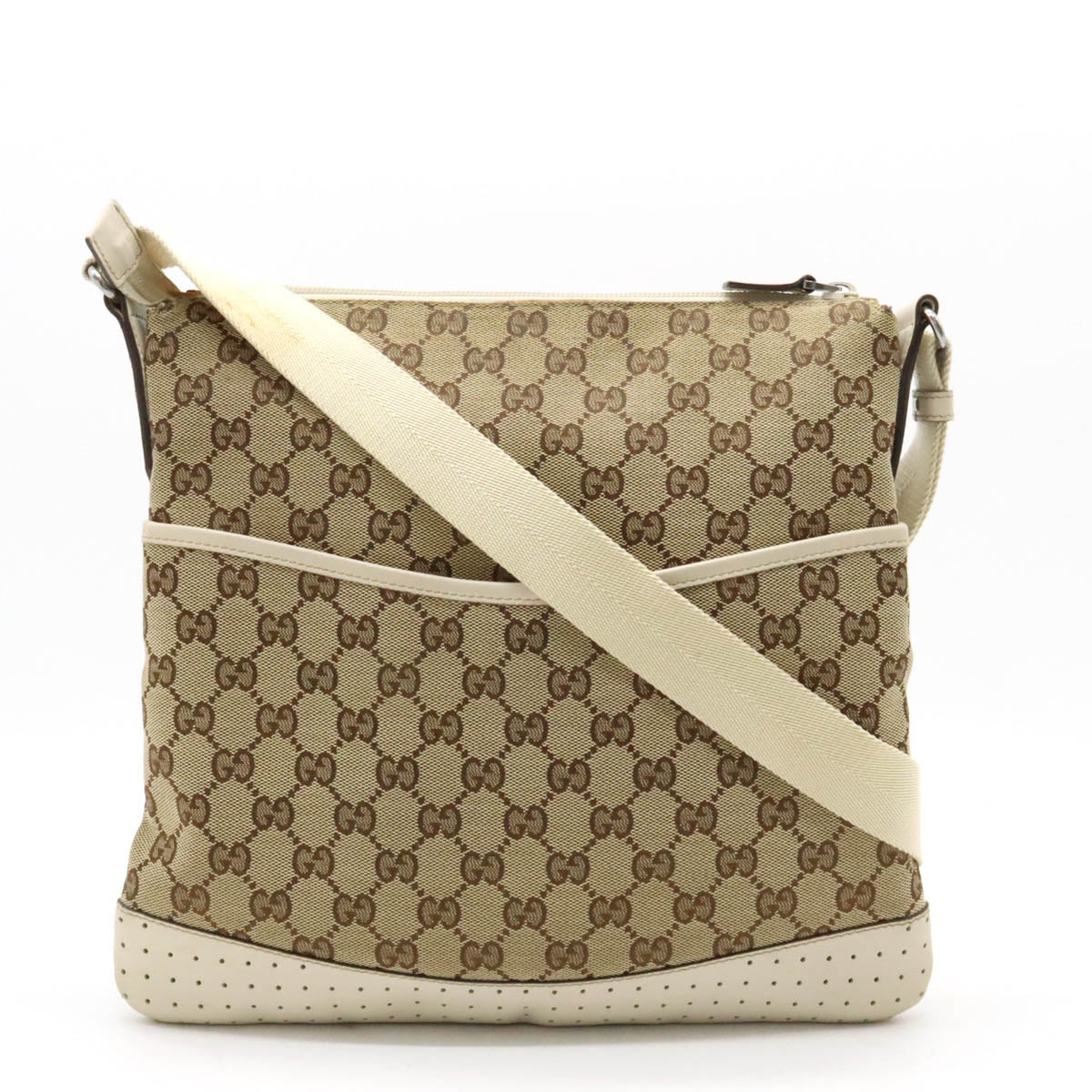 Luxury Gucci Trending 2025 GG Canvas Leather Shoulder Bag 145857