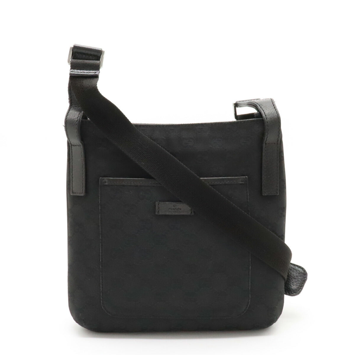 Luxury Gucci Trending 2025 GG Canvas Leather Shoulder Bag Black