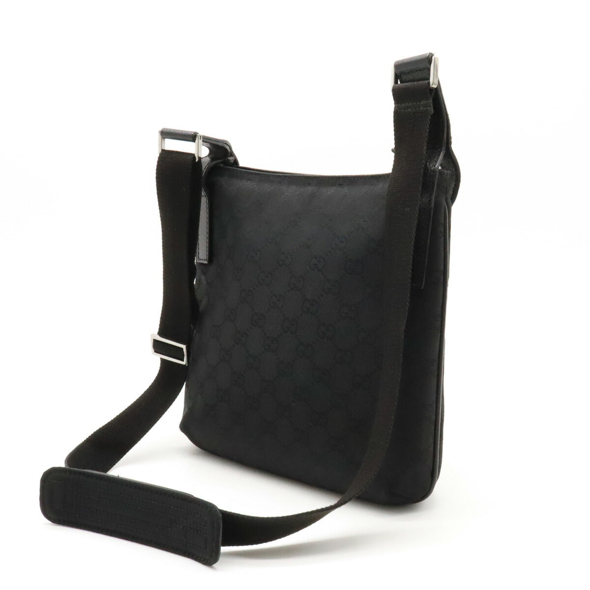 Luxury Gucci Trending 2025 GG Canvas Leather Shoulder Bag Black