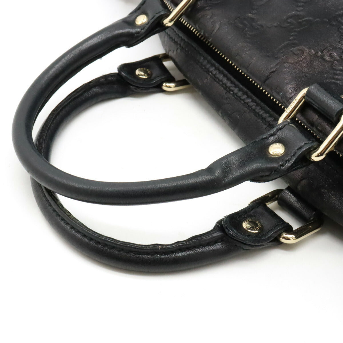 Luxury Gucci Trending 2025 Leather 2WAY Handbag Mini Boston Black