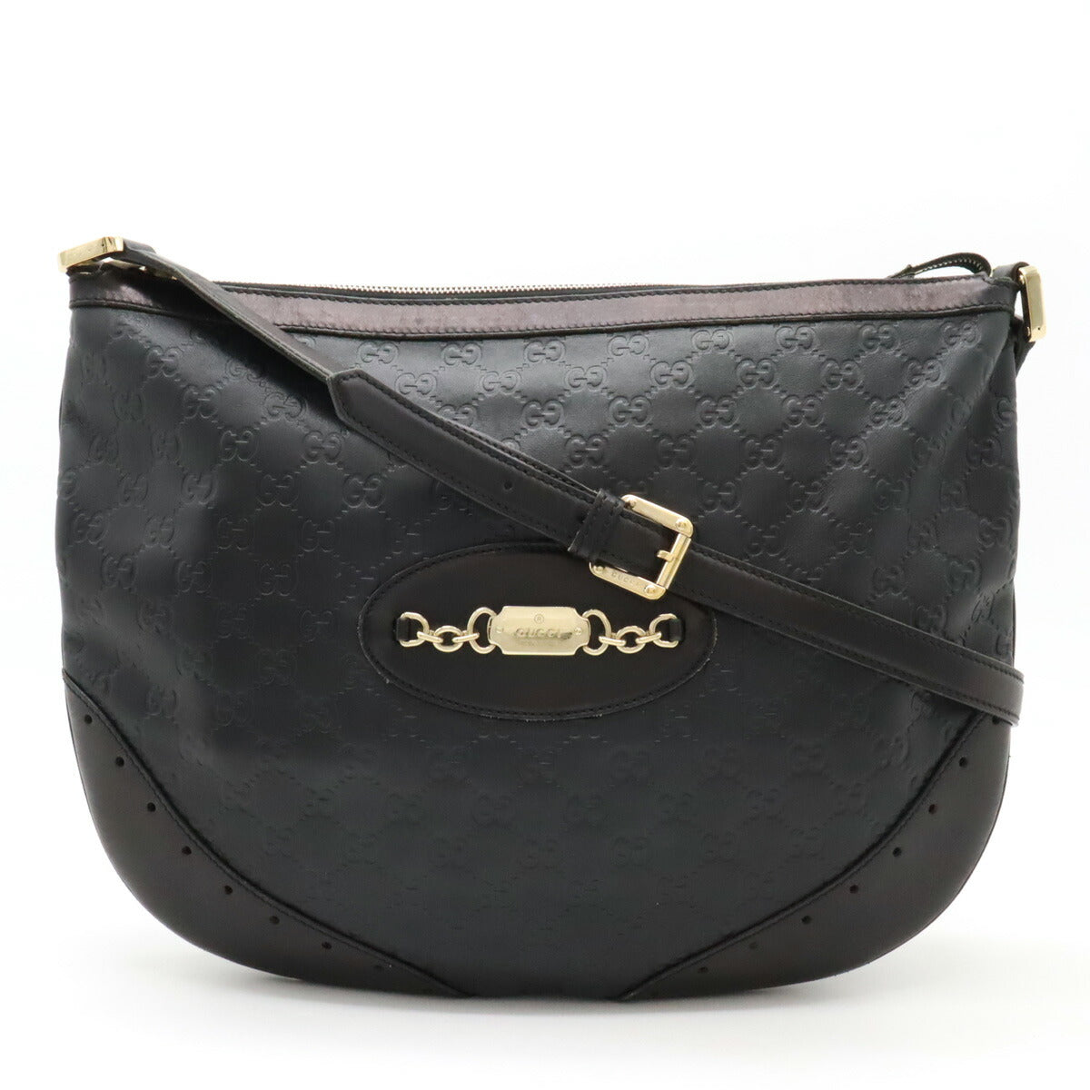 Luxury Gucci Trending 2025 Leather Shoulder Bag Black 145991
