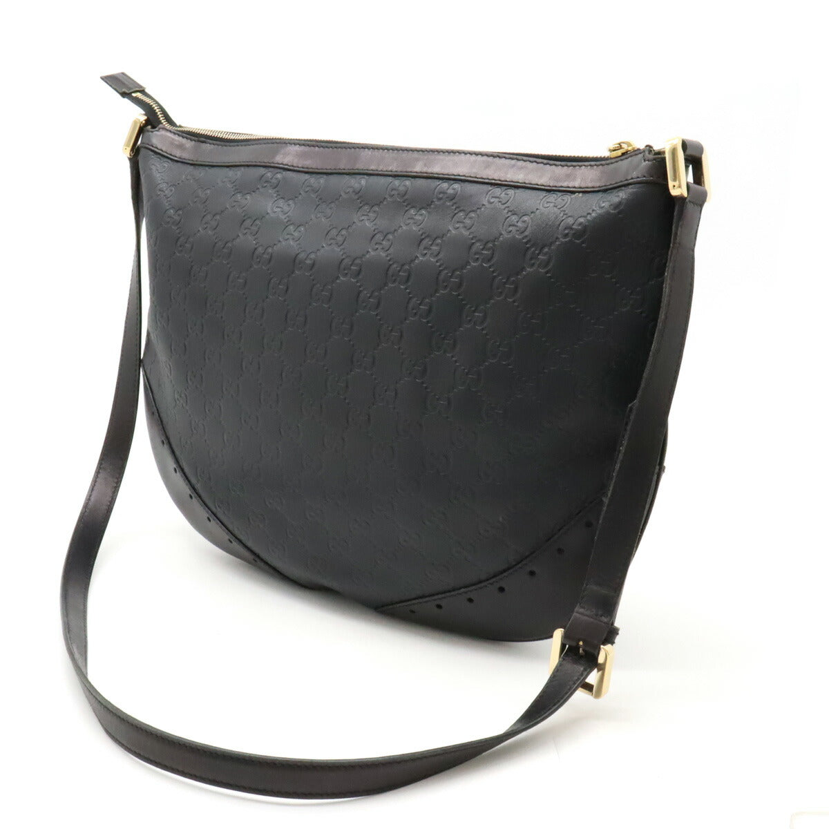 Luxury Gucci Trending 2025 Leather Shoulder Bag Black 145991