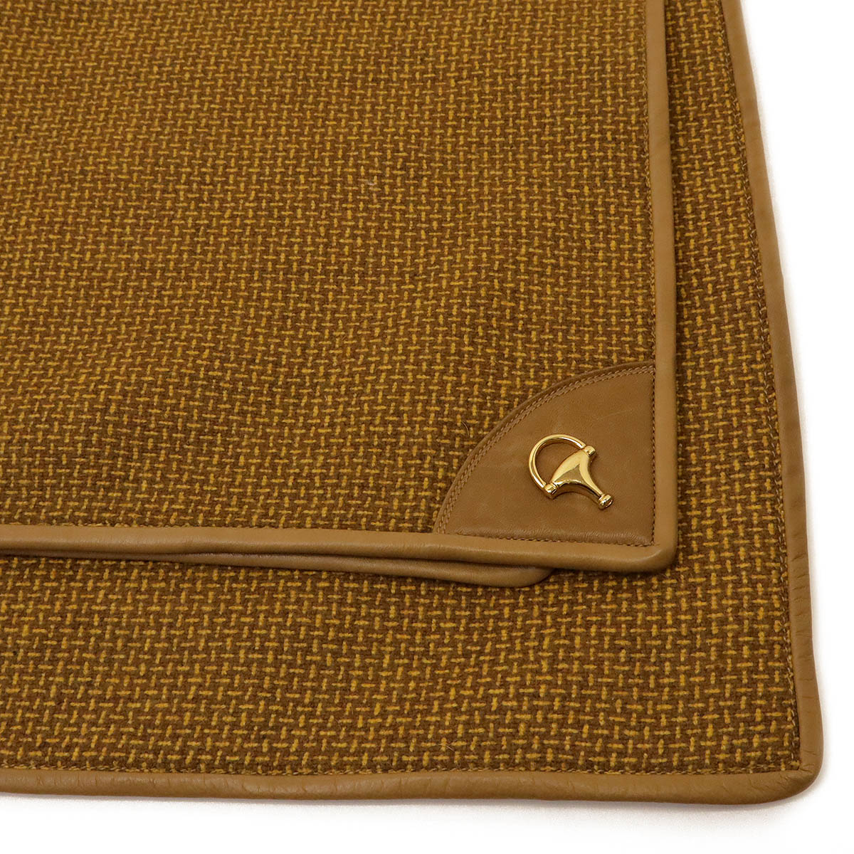 Luxury Gucci Trending 2025 Blanket Lamb Wool Cashmere Leather Brown