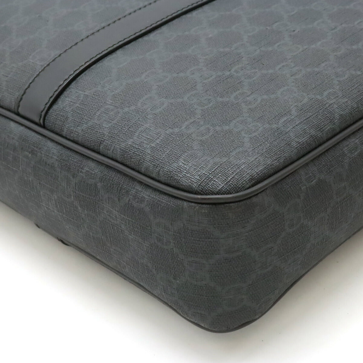 Luxury Gucci Trending 2025 GG Supreme Business Briefcase Dark Gray