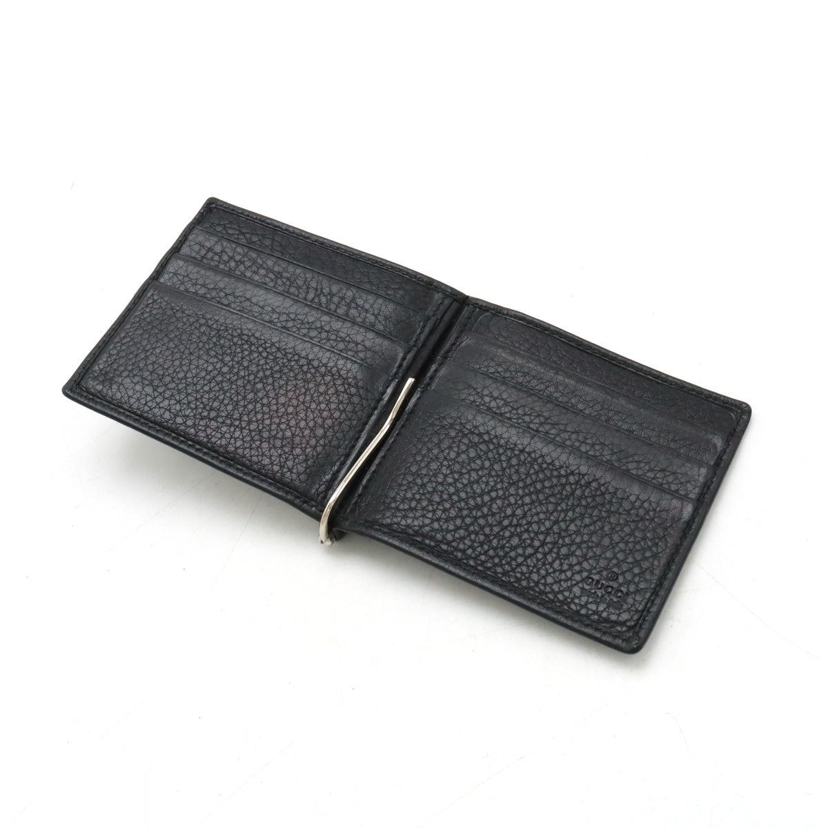 Luxury Gucci Trending 2025 Leather Interlocking G Bifold Wallet Black