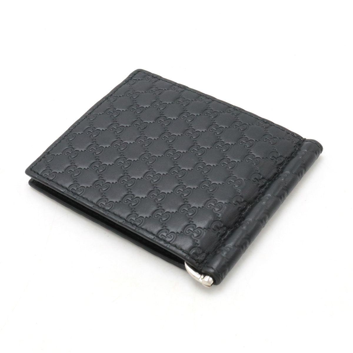 Luxury Gucci Trending 2025 Leather MicroLuxury Gucci Trending 2025ssima Bifold Wallet Black