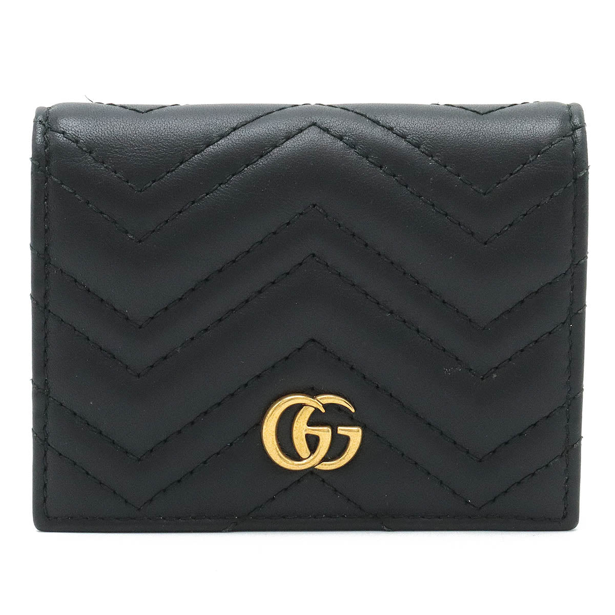 Luxury Gucci Trending 2025 GG Marmont Quilted Leather Wallet Black
