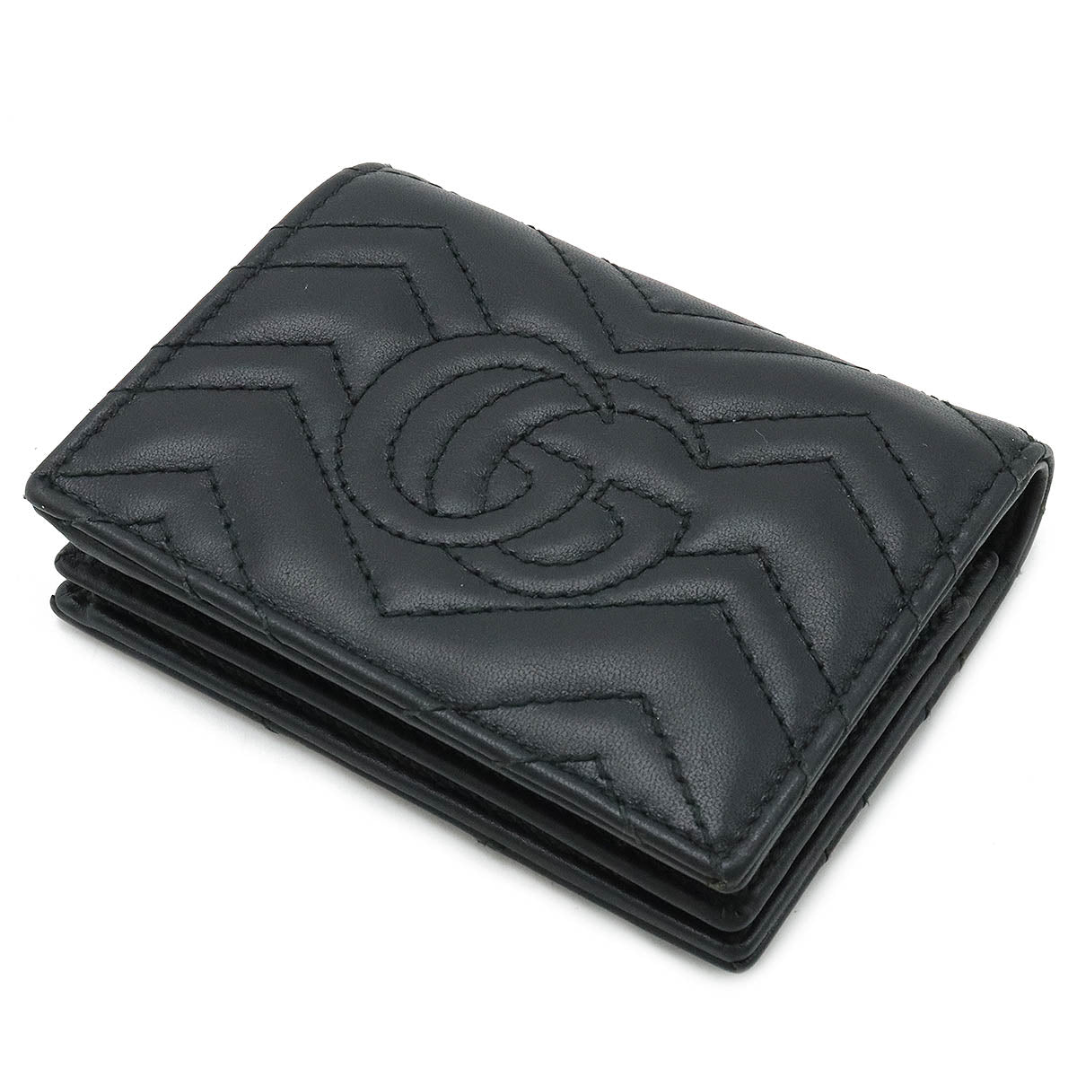 Luxury Gucci Trending 2025 GG Marmont Quilted Leather Wallet Black