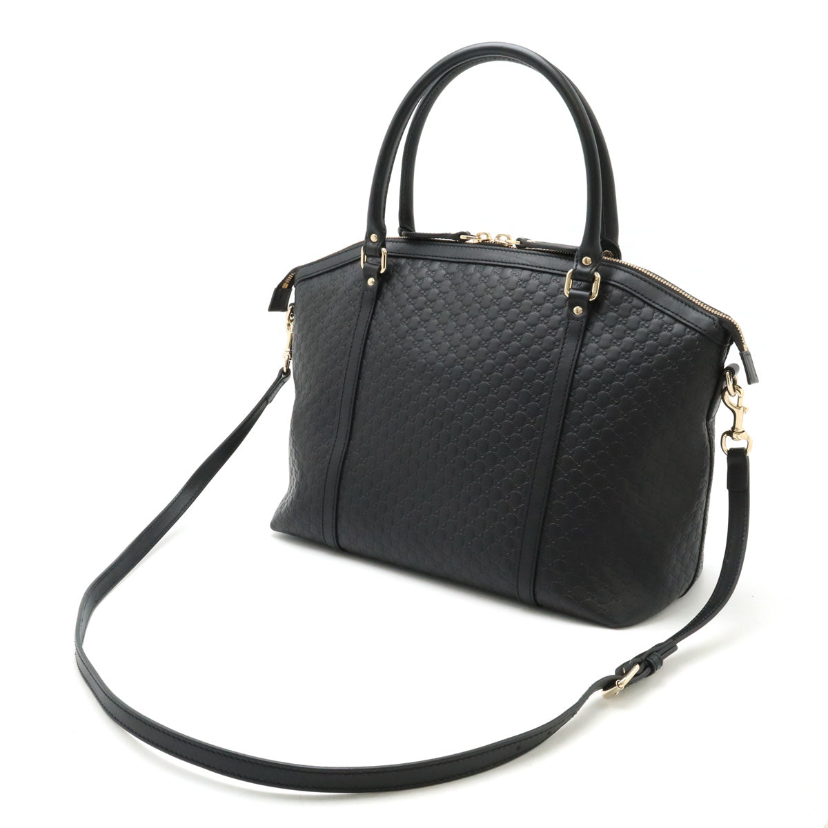 Luxury Gucci Trending 2025 MicroLuxury Gucci Trending 2025ssima Leather Handbag Black