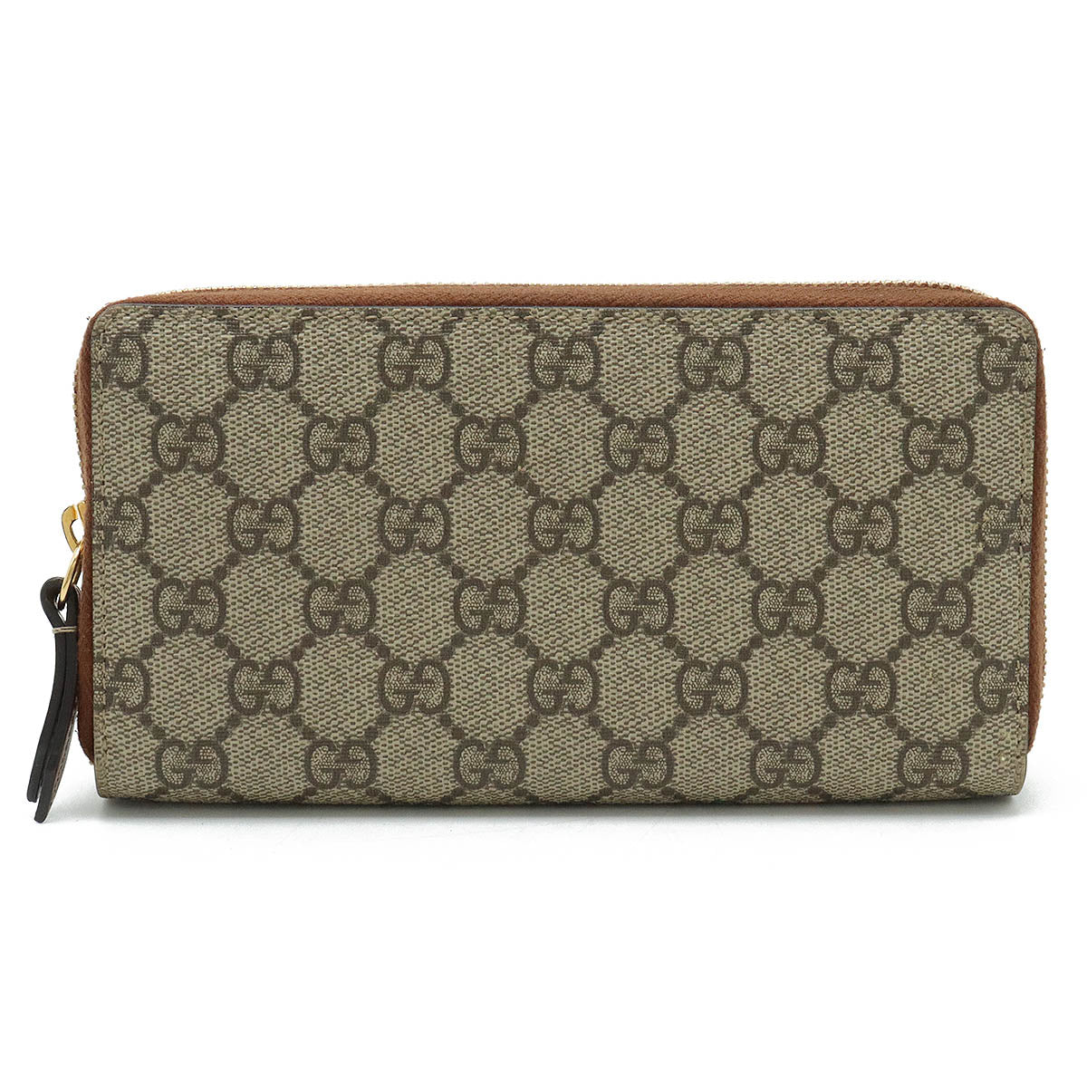 Luxury Gucci Trending 2025 GG Supreme Zip Wallet PVC Leather