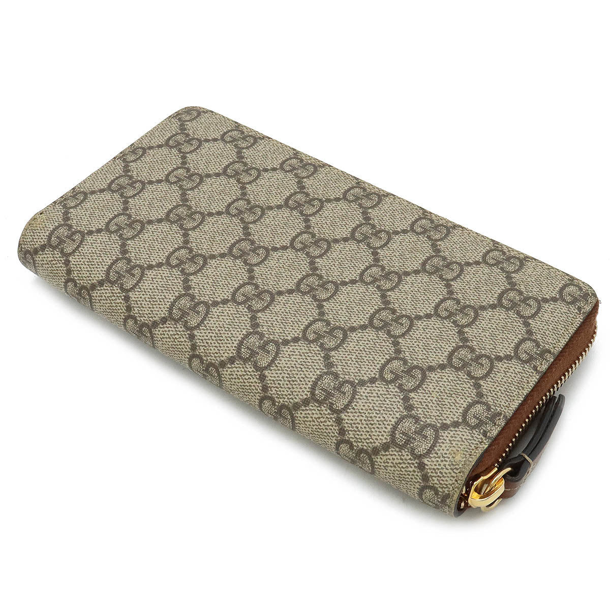 Luxury Gucci Trending 2025 GG Supreme Zip Wallet PVC Leather