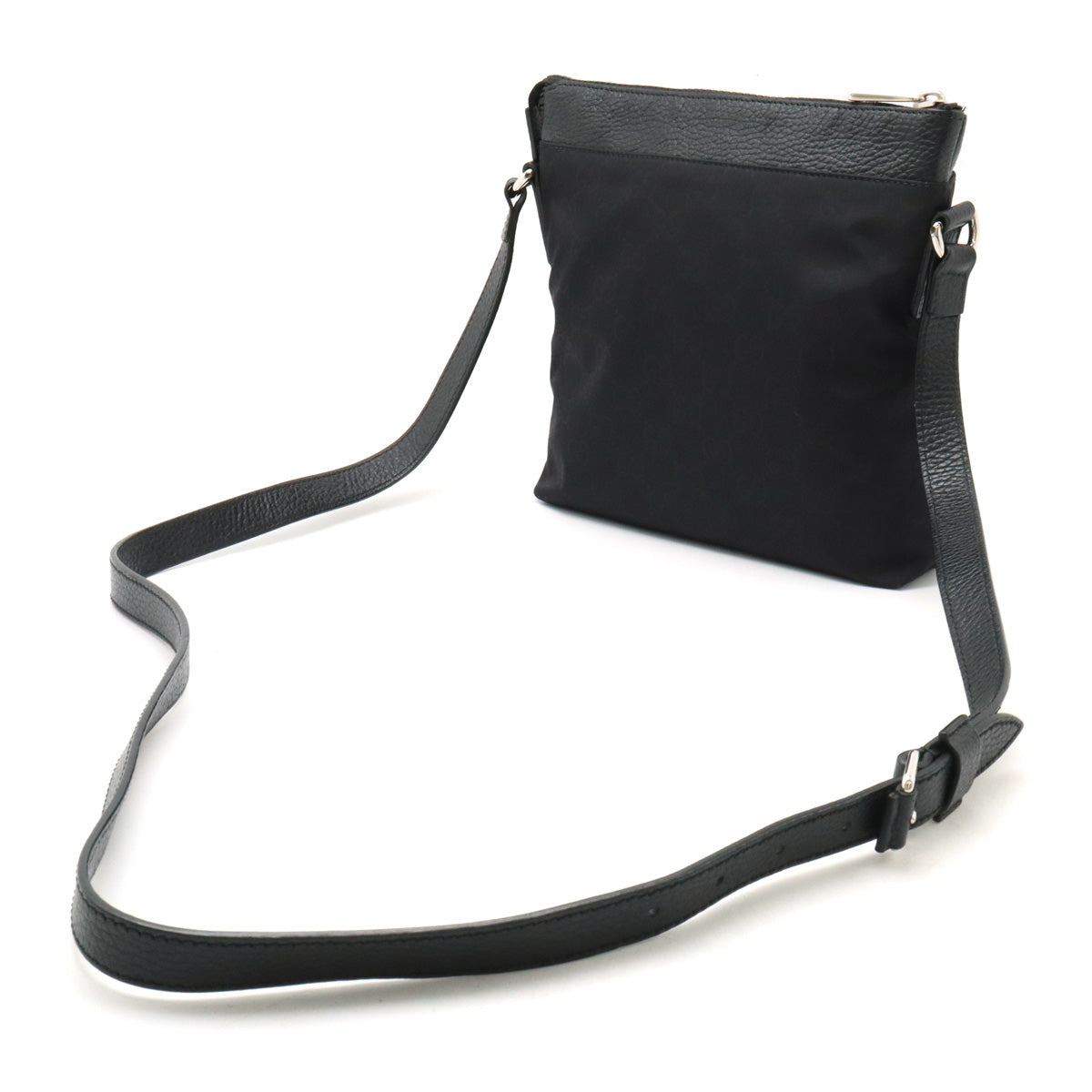 Luxury Gucci Trending 2025 Nylon Leather Shoulder Bag Black