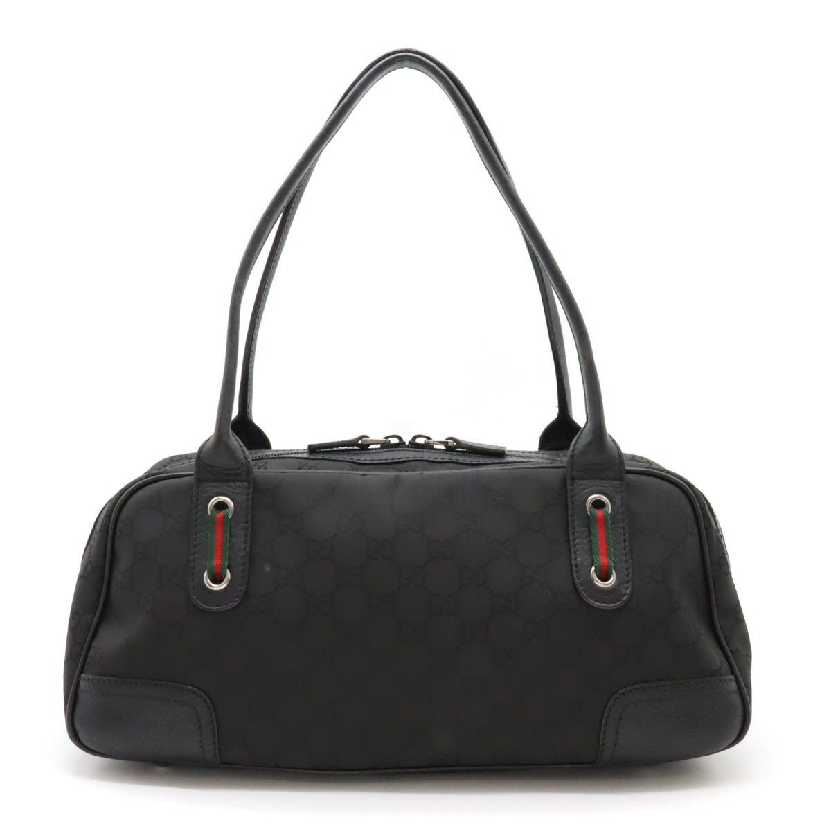 Luxury Gucci Trending 2025 Nylon Leather GG Shoulder Bag Black