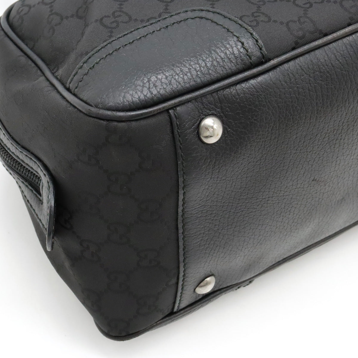 Luxury Gucci Trending 2025 Nylon Leather GG Shoulder Bag Black