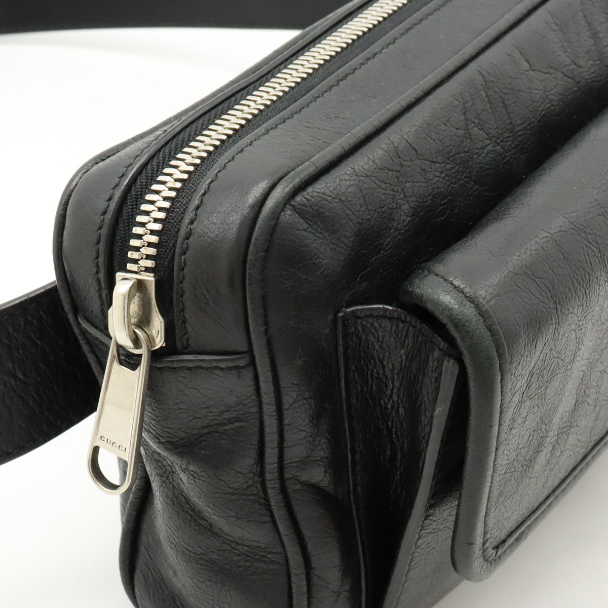 Luxury Gucci Trending 2025 Morpheus Leather Belt Bag Black