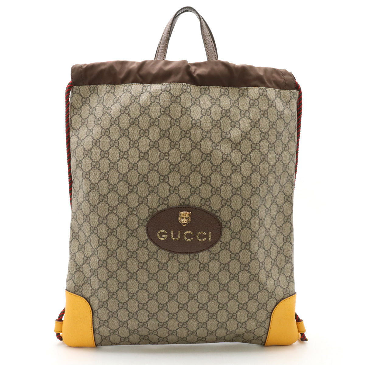 Luxury Gucci Trending 2025 GG Supreme Cathead Drawstring Backpack
