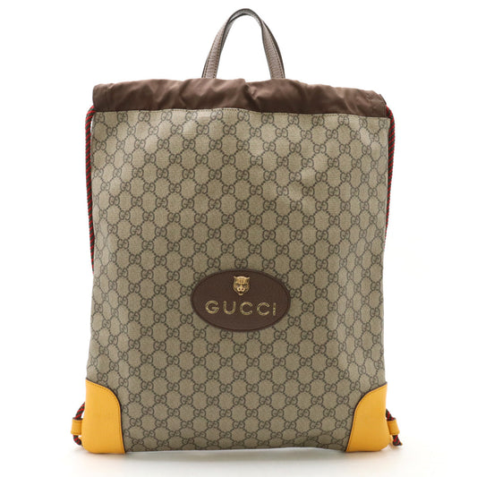 Luxury Gucci Trending 2025 GG Supreme Cathead Drawstring Backpack