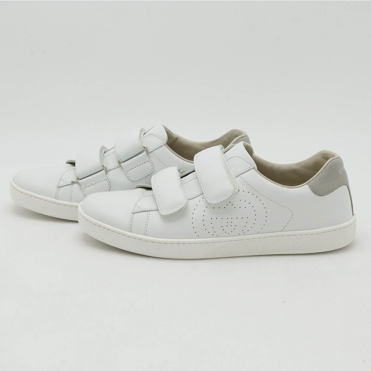 Luxury Gucci Trending 2025 Velcro Sneakers White Grey #36