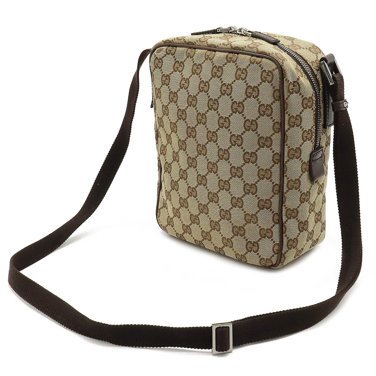 Luxury Gucci Trending 2025 GG Canvas Leather Shoulder Bag 03136