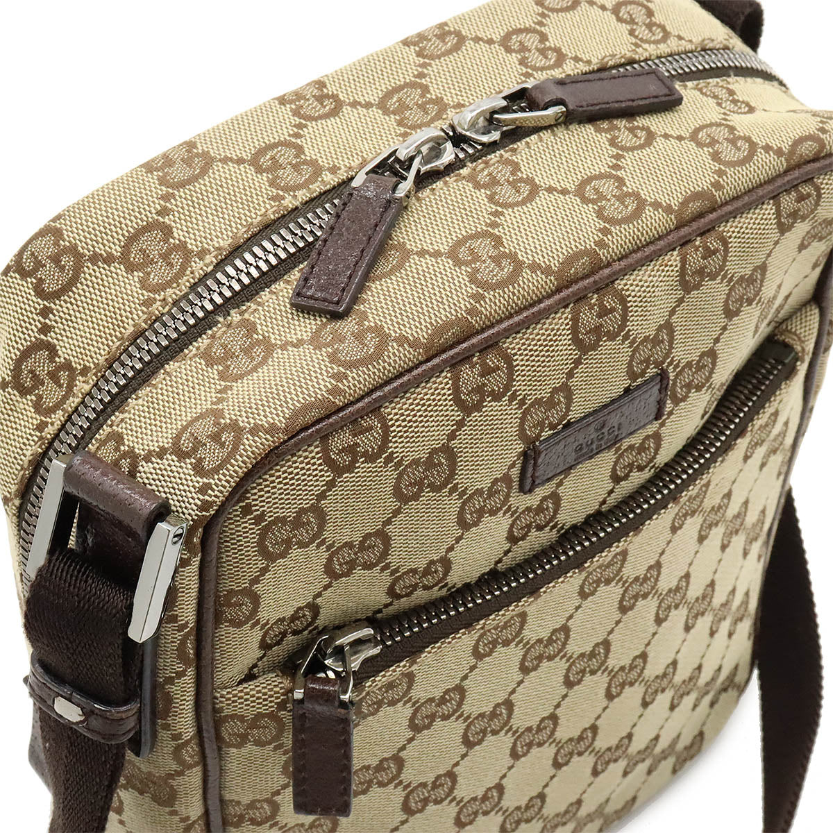Luxury Gucci Trending 2025 GG Canvas Leather Shoulder Bag 03136