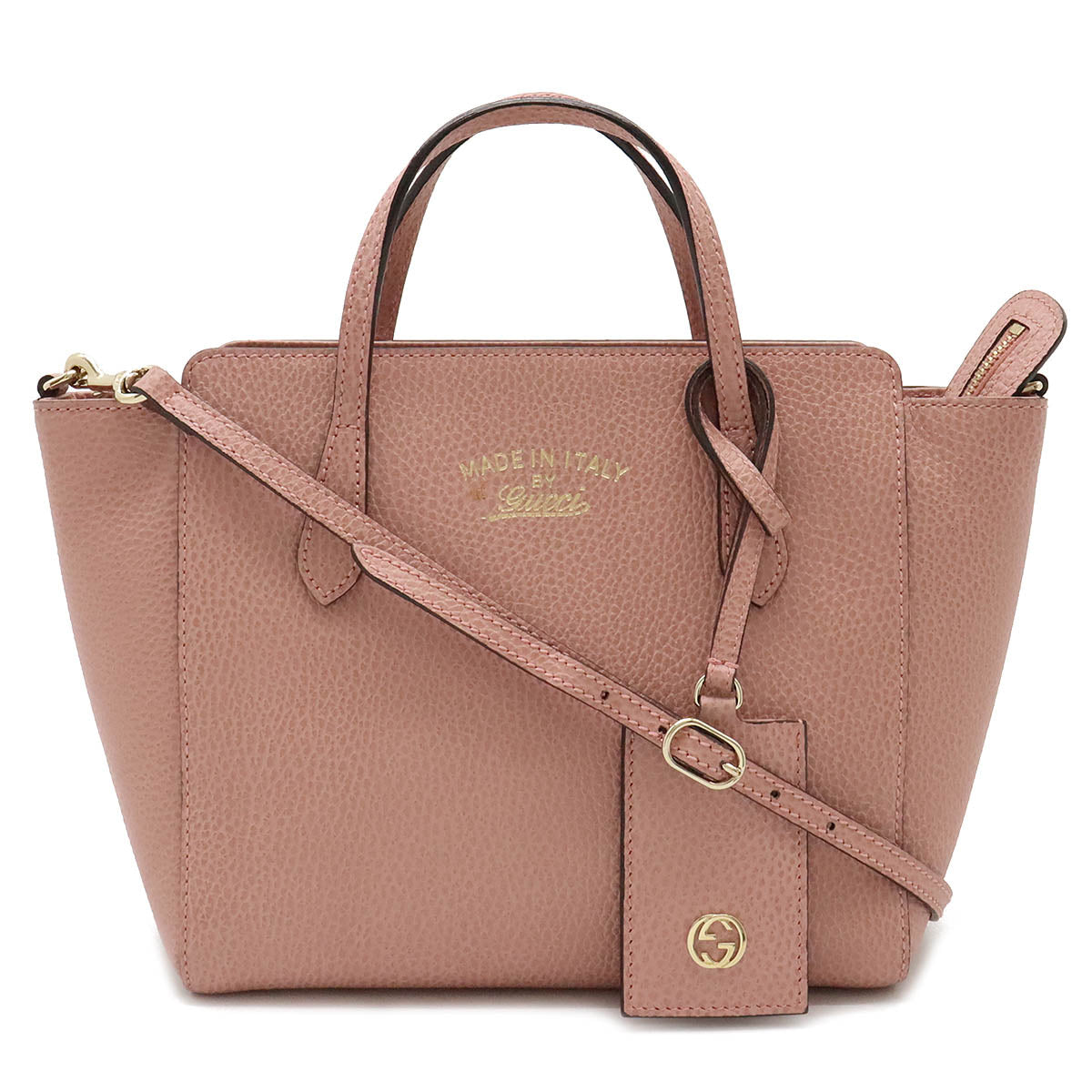 Luxury Gucci Trending 2025 Leather Swing Mini Top Handle Bag