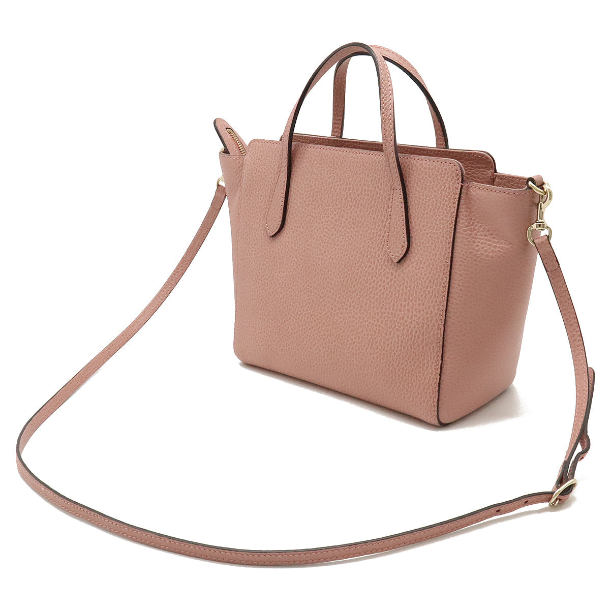 Luxury Gucci Trending 2025 Leather Swing Mini Top Handle Bag