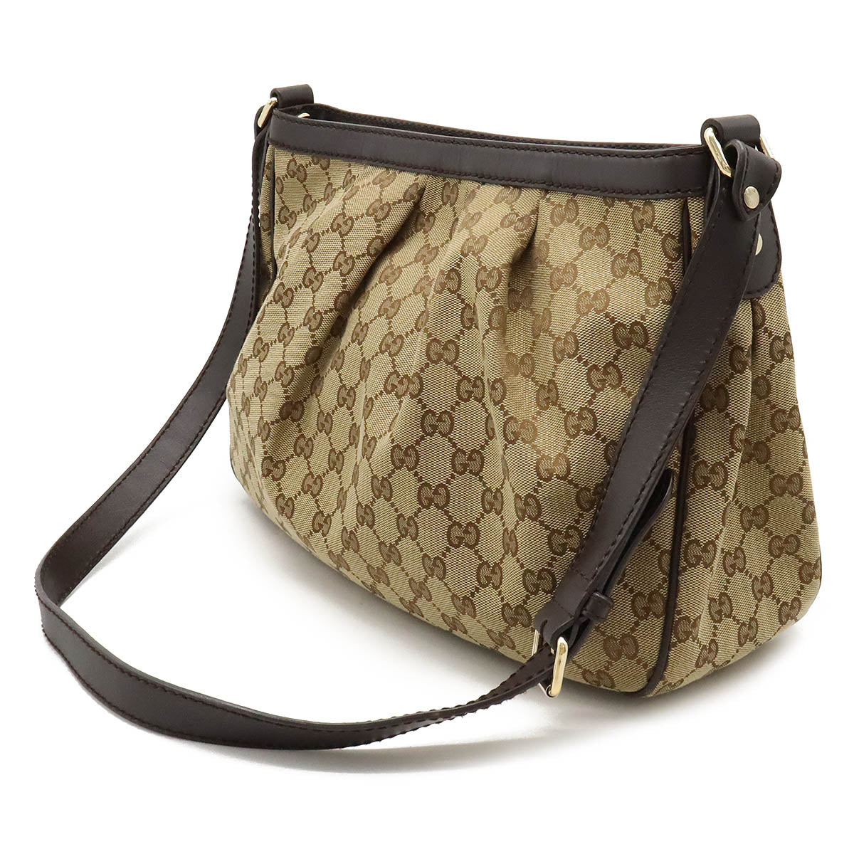 Luxury Gucci Trending 2025 Sukey GG Canvas Leather Shoulder Bag