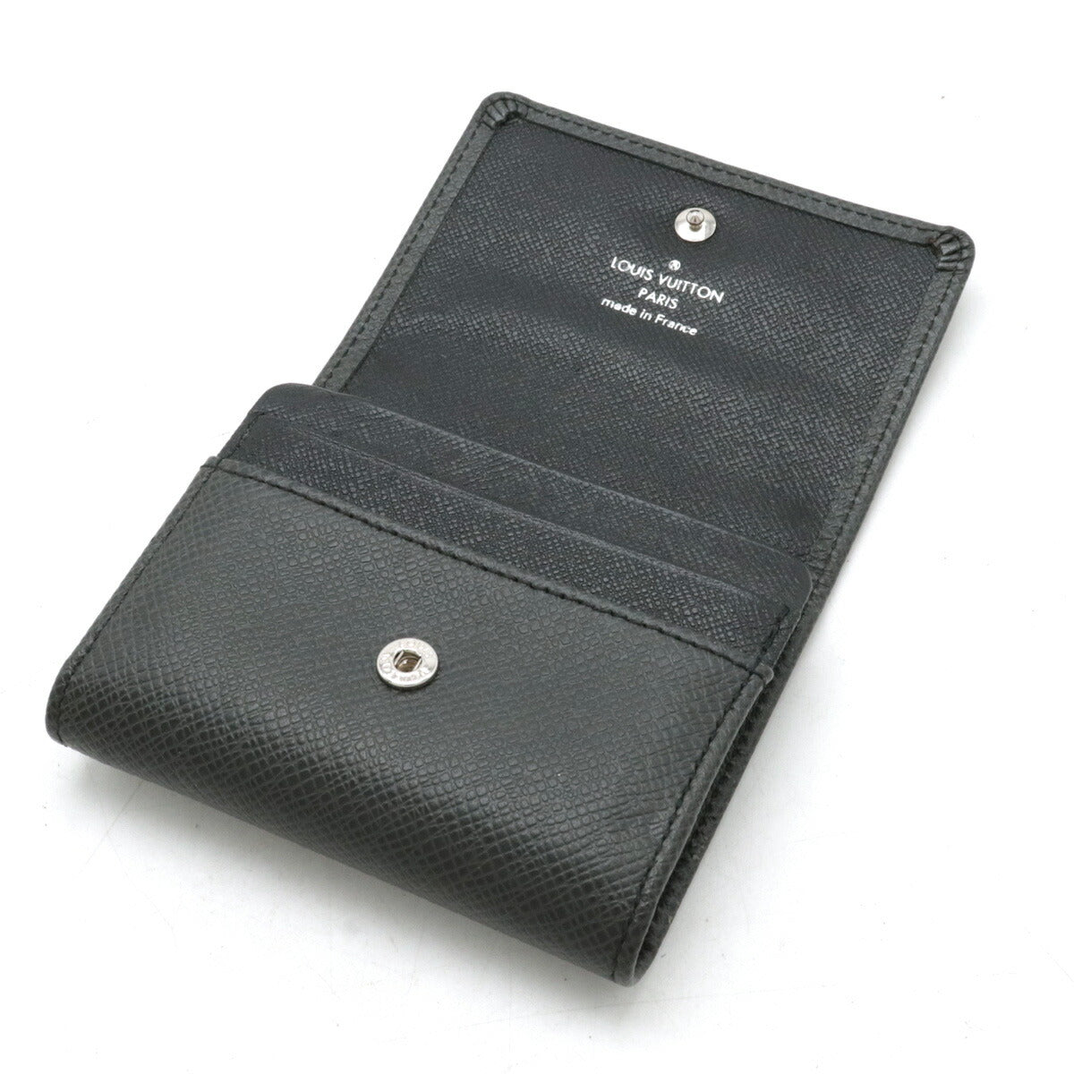 Louis Vuitton Sergei Coin Case Leather Black M32562