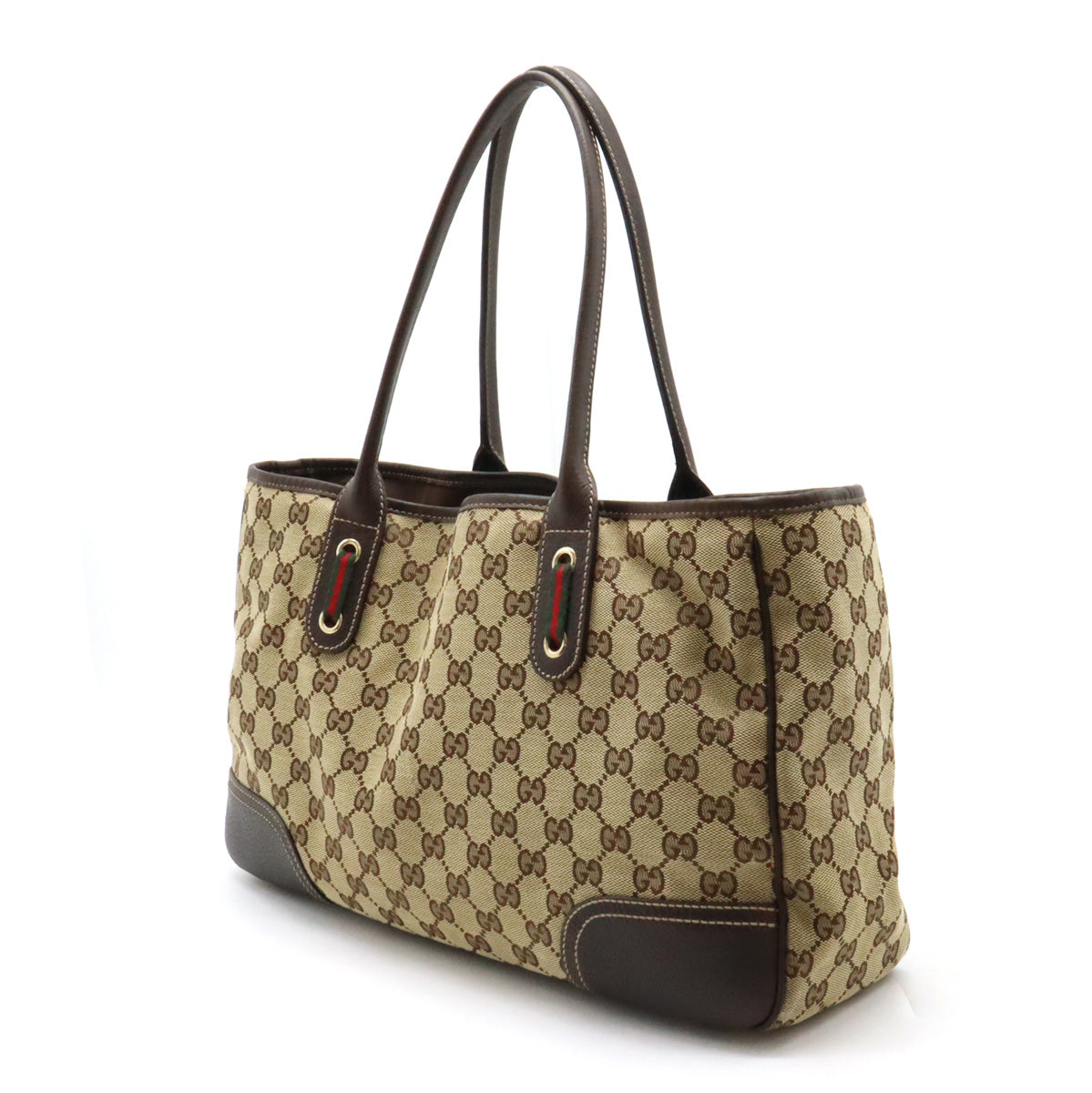 Luxury Gucci Trending 2025 GG Canvas Princy Ribbon Tote Bag